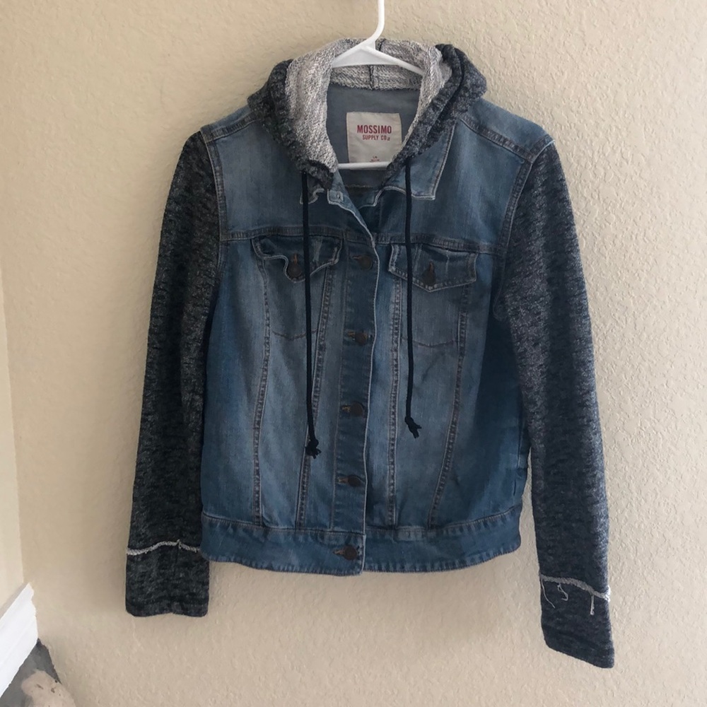 Mossimo Women’s Sweatshirt Jean Jacket